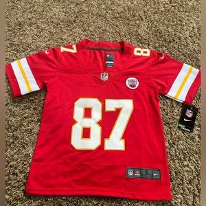 Youth Small KC Chiefs 87 Kelce Jersey. NWT